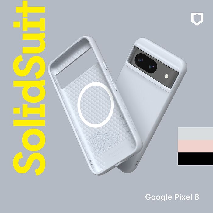 RHINOSHIELD 犀牛盾 Google Pixel 8/ 8 Pro SolidSuit MagSafe兼容 磁吸手機保護殼(經典防摔背蓋殼)