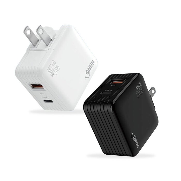 HANG 第三代氮化鎵GaN 30W雙孔快充頭 PD+QC+PPS 智能充電器 旅充頭