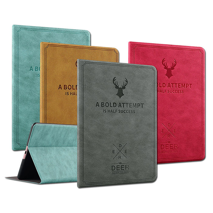 VXTRA 三星 Galaxy Tab S10 Lite 10.9吋 北歐鹿紋風格平板皮套 防潑水立架保護套