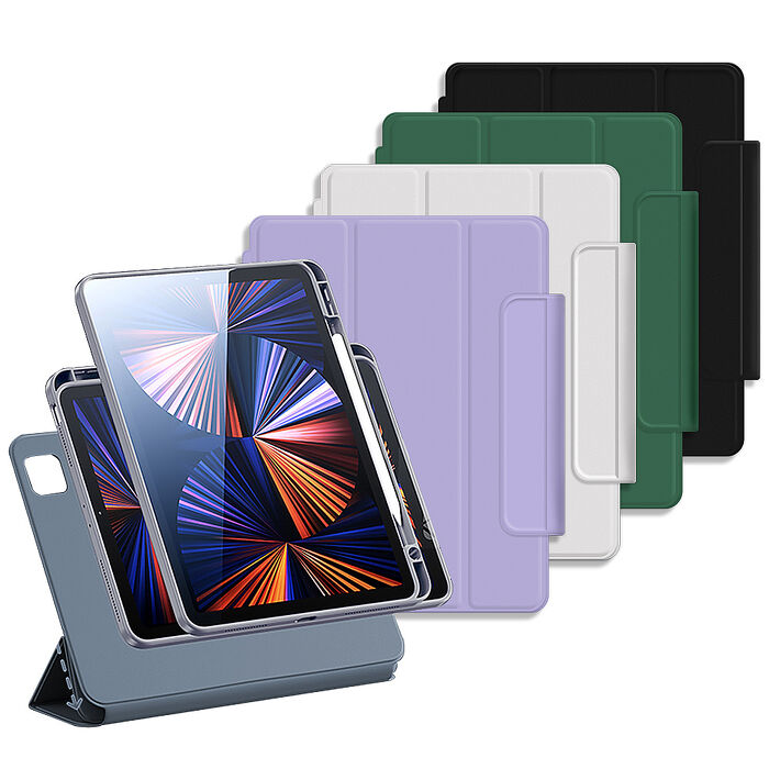 VXTRA 720度翻轉 磁吸分離 2025/2024 iPad Air7/Air6 11吋 共用 全包覆立架皮套