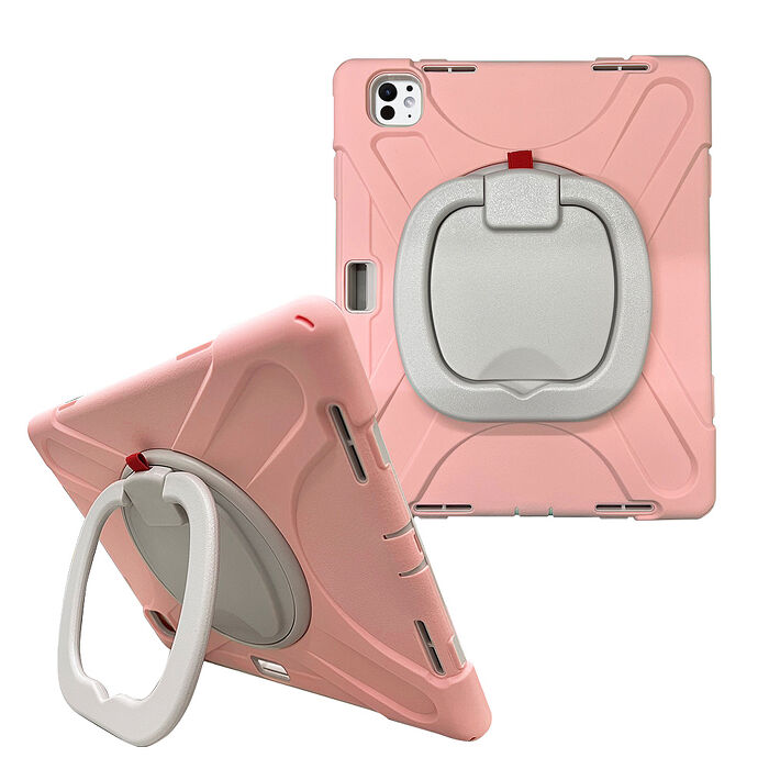 盔甲MAX 2024 iPad Pro 11吋 全包覆矽膠PC硬蓋防摔保護殼套 360度旋轉支架 附側背帶 M4