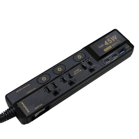 WEPHONE 100W總輸出 四合一桌面快充座 延長充電座 USB-C+USB-A 四孔輸出 筆電/平板/手機通用(1.5M)