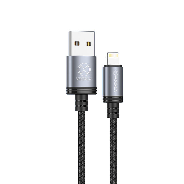 VOORCA 極優充電傳輸線 USB to Lightning 快充耐拉編織線(1200MM)