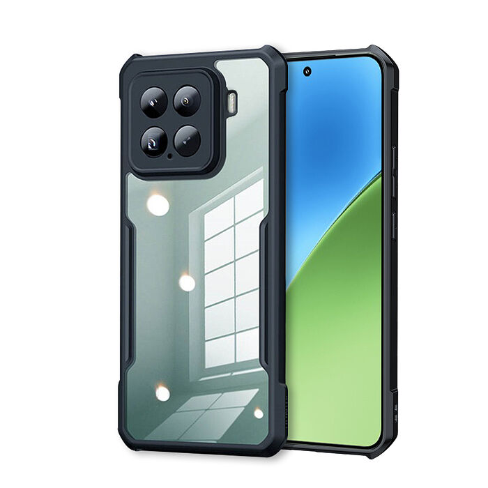 XUNDD訊迪 軍事防摔 小米 Xiaomi 15 系列 鏡頭全包覆 清透保護殼 手機殼(夜幕黑)