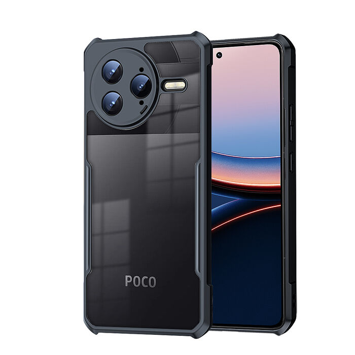 XUNDD訊迪 軍事防摔 POCO F7 Ultra 鏡頭全包覆 清透保護殼 手機殼(夜幕黑)