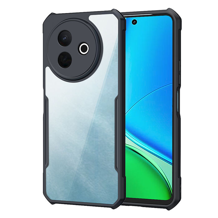XUNDD訊迪 軍事防摔 vivo Y39 5G 鏡頭全包覆 清透保護殼 手機殼(夜幕黑)