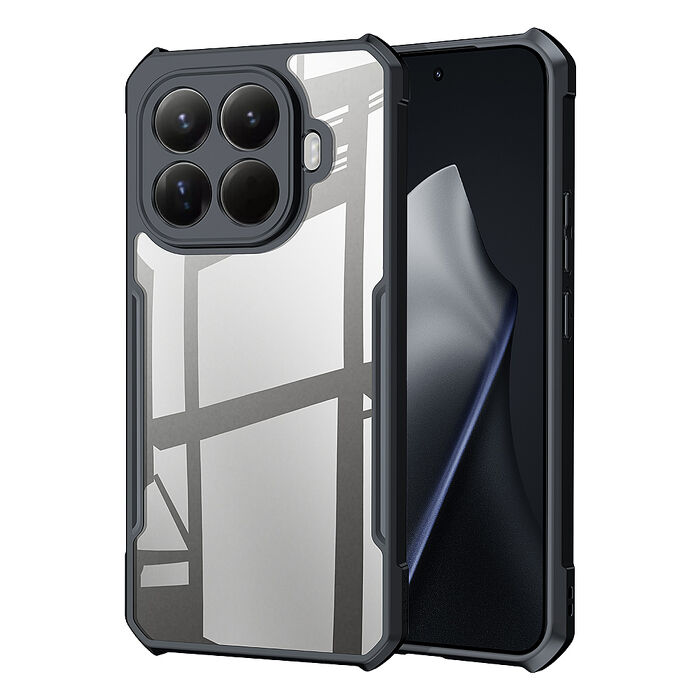 XUNDD訊迪 軍事防摔 小米 Xiaomi 15T Pro 鏡頭全包覆 清透保護殼 手機殼(夜幕黑)