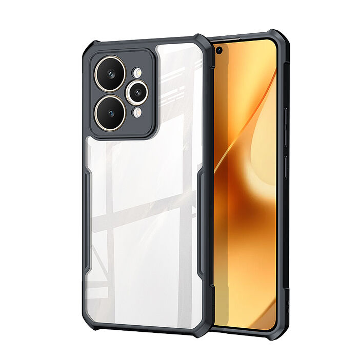 XUNDD訊迪 軍事防摔 realme 15 / 15 Pro 鏡頭全包覆 清透保護殼 手機殼(夜幕黑)