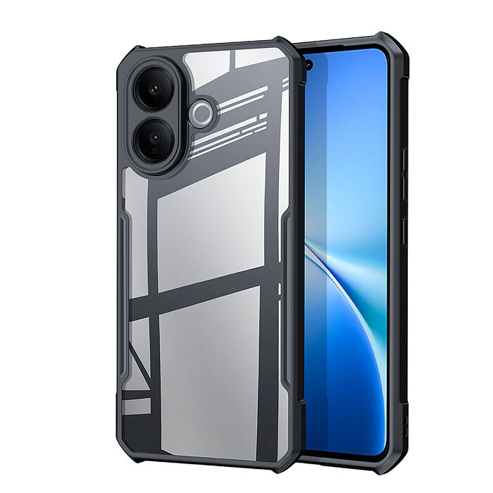 XUNDD訊迪 軍事防摔 vivo V60 Lite 5G 鏡頭全包覆 清透保護殼 手機殼(夜幕黑)