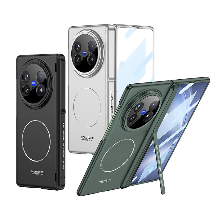vivo X Fold5 殼膜一體 鏡頭轉軸全包覆支架 磁吸保護殼 手機殼