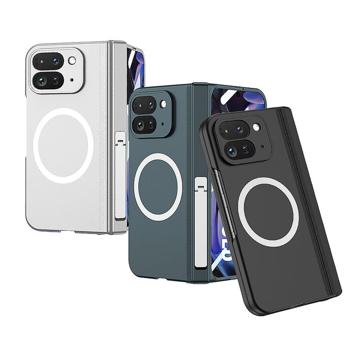 Google Pixel 10 Pro Fold 殼膜一體 鏡頭轉軸全包覆支架 磁吸保護殼 手機殼