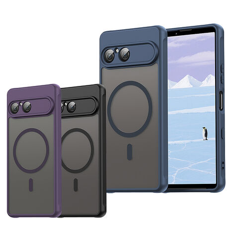 凡盾系列 SONY Xperia 10 VII 七代 磨砂磁吸防摔殼 鏡頭全包覆 手機殼