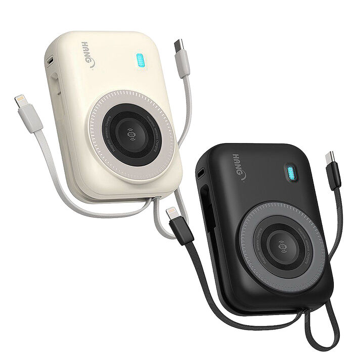HANG 20000mAh 安全防爆固態電池 22.5W無線磁吸行動電源 大容量/電量顯示/自帶雙線