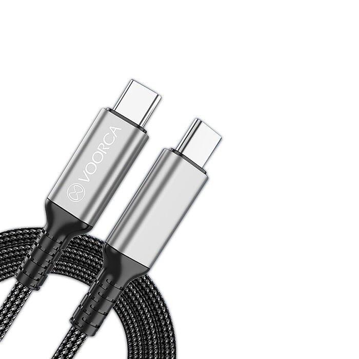 VOORCA 240W光速線 8K影音傳輸充電線 USB 4.0 C to USB-C 適用筆電平板電視(120cm)