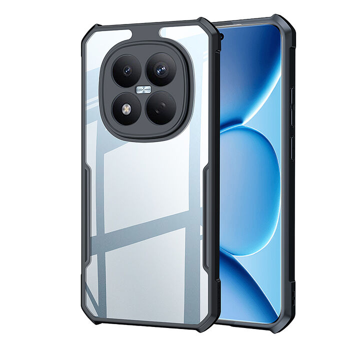 XUNDD訊迪 軍事防摔 紅米Redmi Note 15 Pro 5G 鏡頭全包覆 清透保護殼 手機殼(夜幕黑)