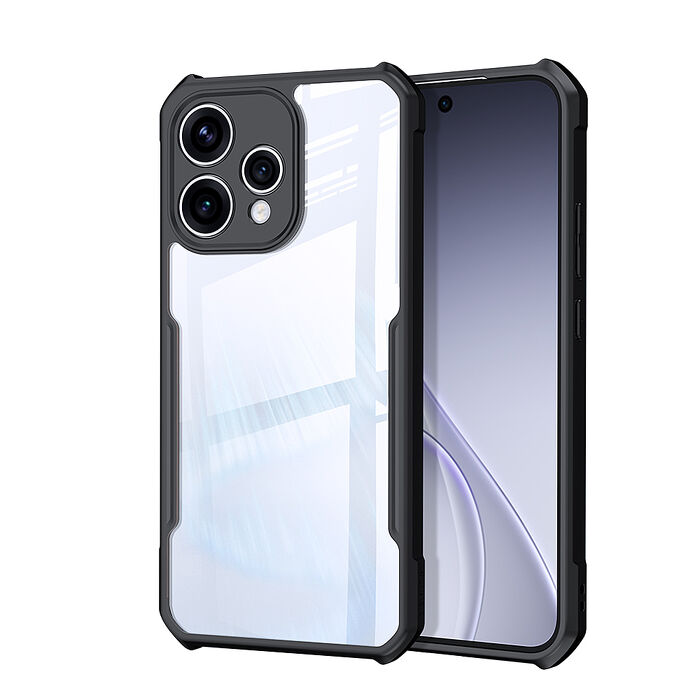 XUNDD訊迪 軍事防摔 OPPO Reno15 系列 鏡頭全包覆 清透保護殼 手機殼(夜幕黑)