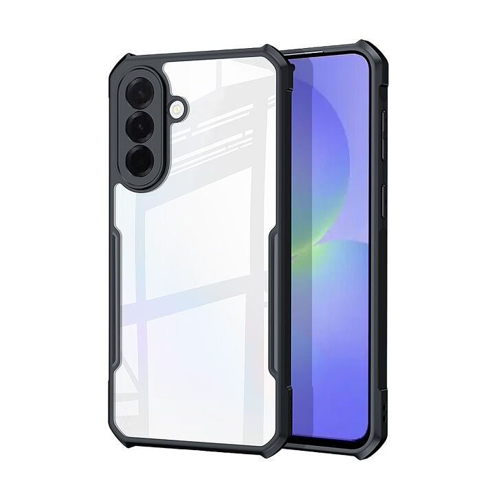 XUNDD訊迪 軍事防摔 三星 Galaxy A37 5G 鏡頭全包覆 清透保護殼 手機殼(夜幕黑)