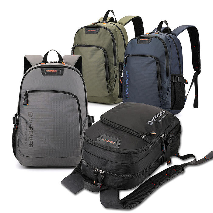 14.4吋 潮酷機能 輕裝減負學生後背包 百搭通勤包