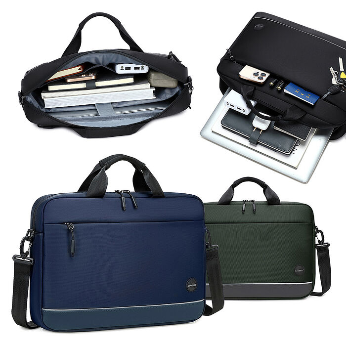 15.6吋 卓越系列 大容量商務筆電包 手提斜背公事包