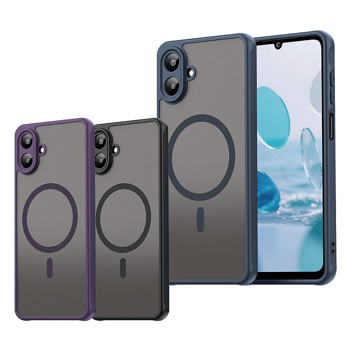 凡盾系列 三星 Galaxy A07 5G 磨砂磁吸防摔殼 鏡頭全包覆 手機殼