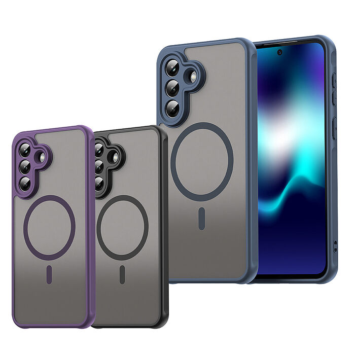 凡盾系列 三星 Galaxy A37 5G 磨砂磁吸防摔殼 鏡頭全包覆 手機殼