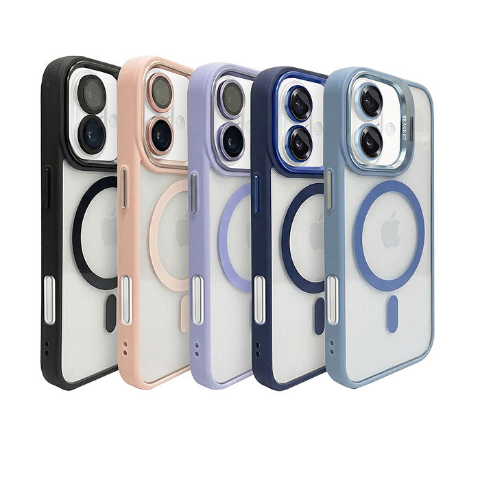 VXTRA 金屬鏡頭支架 iPhone 17 膚感磁吸保護殼 手機殼(附鏡頭玻璃環)