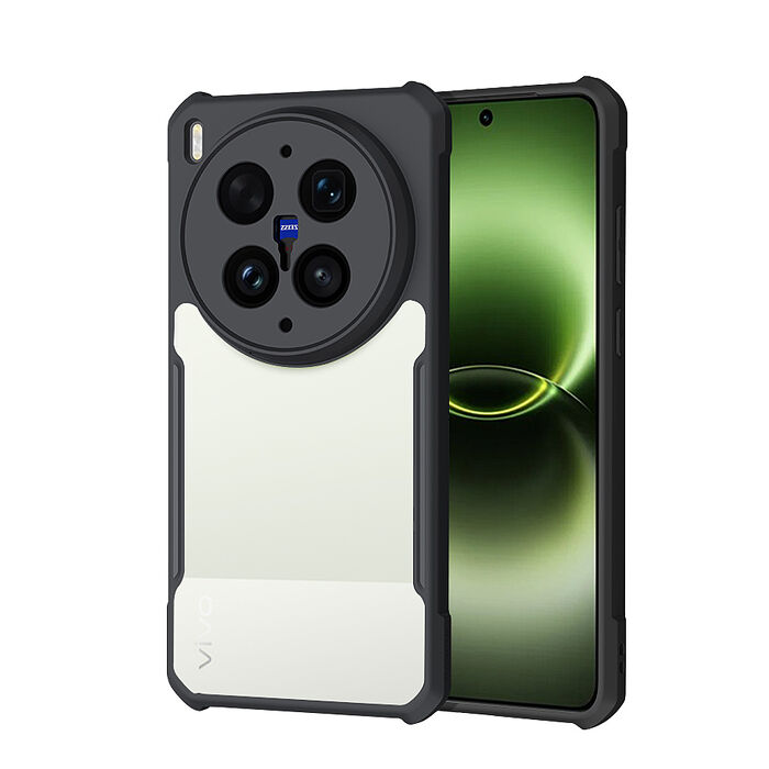 XUNDD訊迪 軍事防摔 vivo X300 Ultra 鏡頭全包覆 清透保護殼 手機殼(夜幕黑)