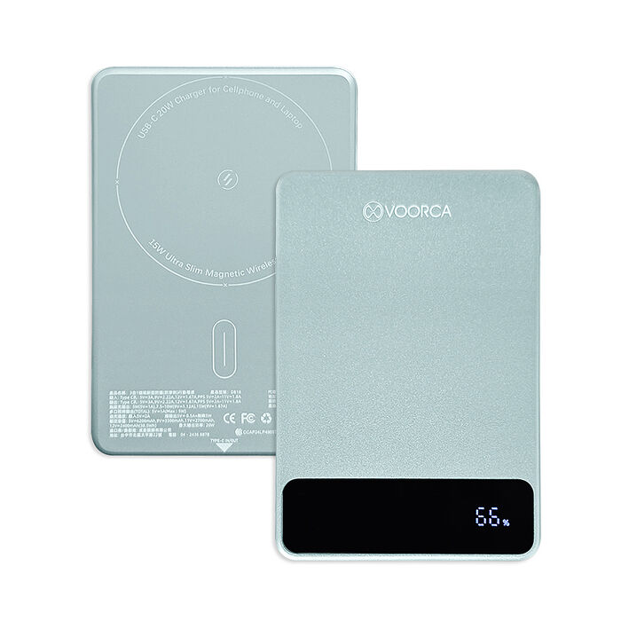 VOORCA 10000mAh 新型半固態電芯 三合一磁吸無線充行動電源 輕巧迷你/電量顯示