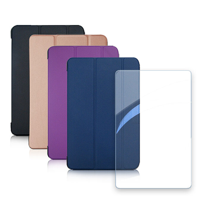 VXTRA 聯想 Lenovo Legion Tab Gen 5 TB323FU 8.8吋 經典皮紋三折皮套+9H鋼化玻璃貼(合購價)