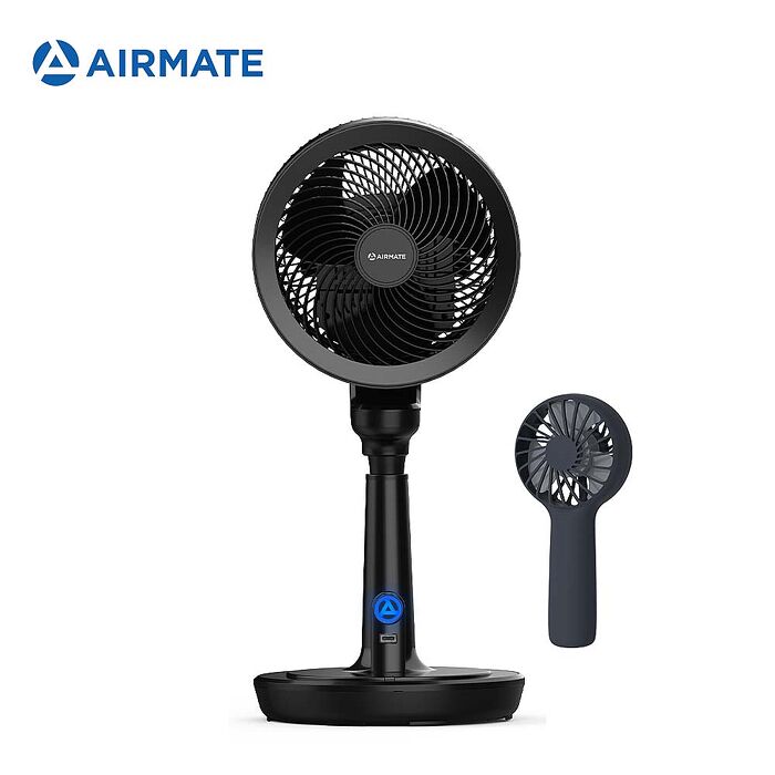 AIRMATE艾美特 智慧節能DC遙控循環扇-黑 FB2390DRI  (贈手持風扇)