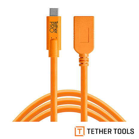 Tether Tools CUCA415-ORG Tether Pro USB-C轉USB A 傳輸線 4.6m