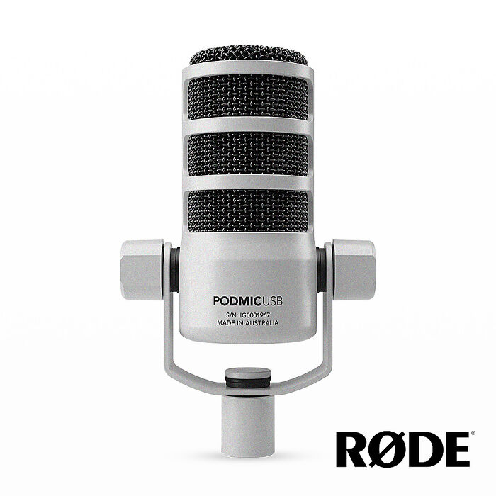RODE Podmic USB 動圈式麥克風 白色 公司貨