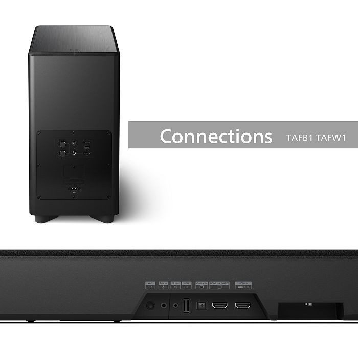 PHILIPS 飛利浦 TAFB1+TAFW1 Fidelio One 7.1.2頂級家庭劇院組 聲霸 SoundBar (無安裝) 
