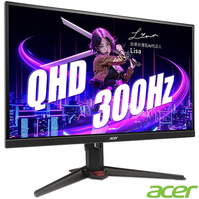 Acer XV272U F3 LED寬螢幕(27型/2K/300Hz/0.5ms/IPS/可旋轉/內建喇叭)