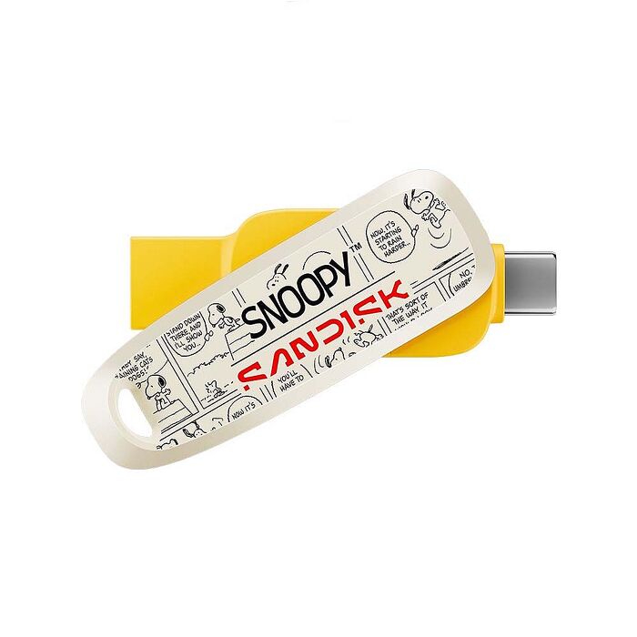 SanDisk 晟碟 Snoopy Phone Drive 雙用隨身碟 64GB(Type-C & A)