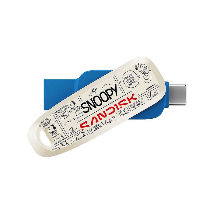 SanDisk 晟碟 Snoopy Phone Drive 雙用隨身碟 256GB(Type-C & A)
