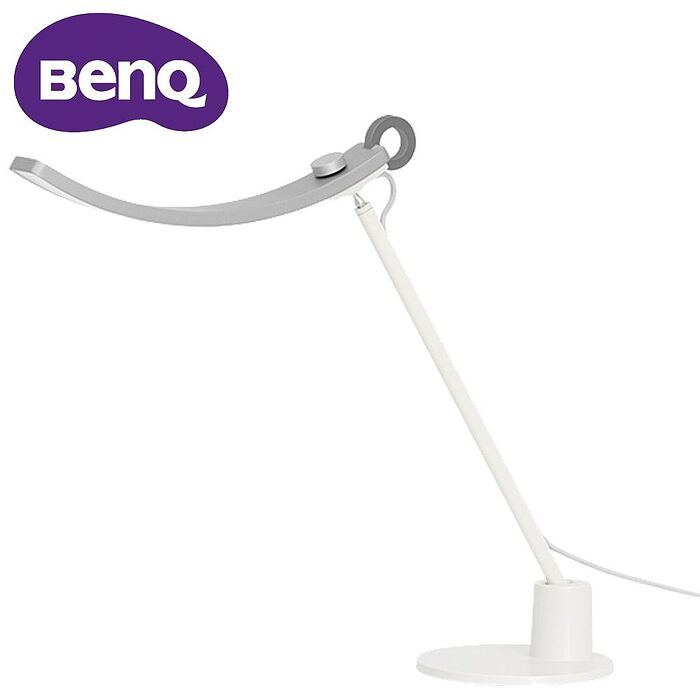 BenQ 明基 Genie 智慧調光升級版 護眼LED檯燈(單臂)-蒼雪銀