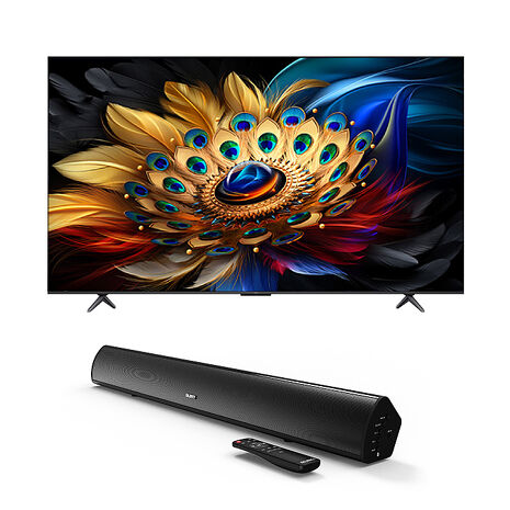TCL 55吋 C655 QLED Google TV +Majority Teton 家庭劇院藍牙喇叭Soundbar組合【OP響樂生活】