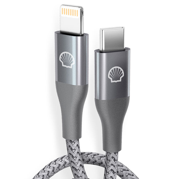 Shell 殼牌USB-C to Lightning反光充電傳輸線 2M