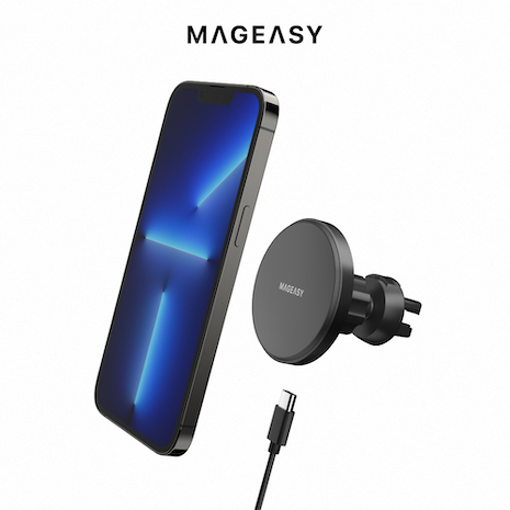 MAGEASY MagMount 磁吸無線充電車載手機支架