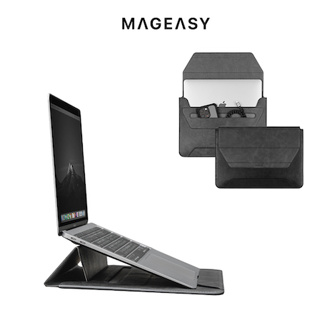 MAGEASY MacBook 13/14吋 Ergostand 支架筆電收納包(通用最新M3晶片)