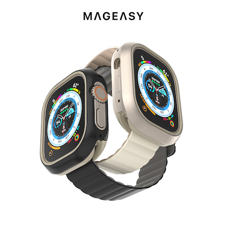 MAGEASY Apple Watch 9/8/7 Odyssey 手錶保護殼 49mm (通用最新 Ultra 2)