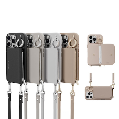 MAGEASY iPhone 16 Pouch M 錢包磁吸掛繩手機殼(支援MagSafe)