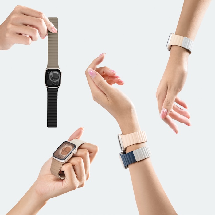 MAGEASY Skin Duo 雙面親膚磁吸矽膠防水Apple Watch錶帶40/41/42/44/45/46mm