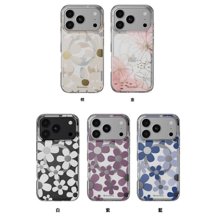 SwitchEasy 魚骨牌 iPhone 18 Fleur M 花卉系列防摔手機殼（iPhone 18 Pro/Pro Max）