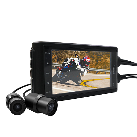 【滿額送超輕量行動電源】 飛樂雙鏡頭機車行車紀錄器 M92(贈64G記憶卡)