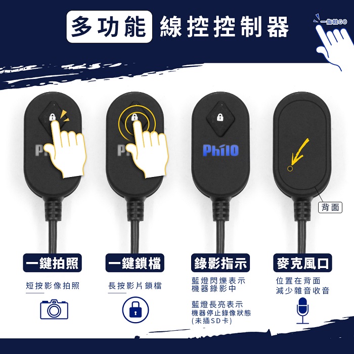 【滿額送超輕量行動電源】 飛樂雙鏡頭機車行車紀錄器 M92(贈64G記憶卡)