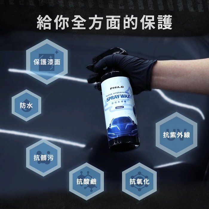 【Philo 飛樂】超疏水噴蠟/水蠟500ml WX10