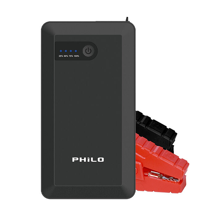 【Philo 飛樂】純黑潮酷款 8000mAh汽油版救車行動電源 PQC-8000SE