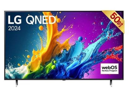 【LG 樂金】LG 樂金 50吋 QNED量子奈米 4K顯示器 50QNED80TTA 含桌上安裝